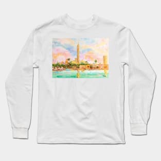 Cairo. City on the Nile River. Egypt. Long Sleeve T-Shirt